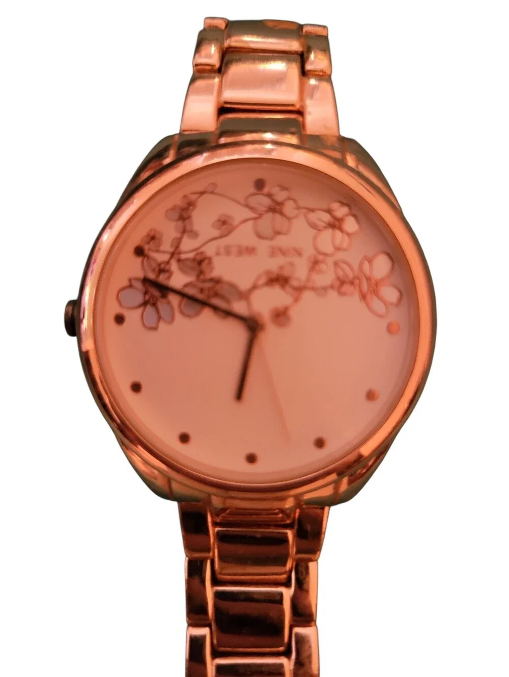Nine West Floral Dial Bracelet Watch